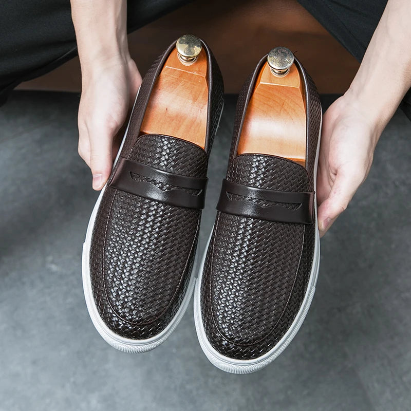 Fashion Leder Herren Loafers