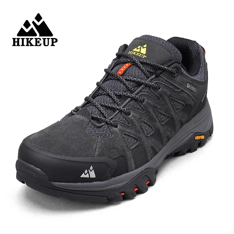 HIKEUP Modische Outdoor-Schuhe, Wandern, Herren, Sport, lässig, Bergtrekking-Stiefel, Camping-Sneaker für Herren, rutschfest, verschleißfest