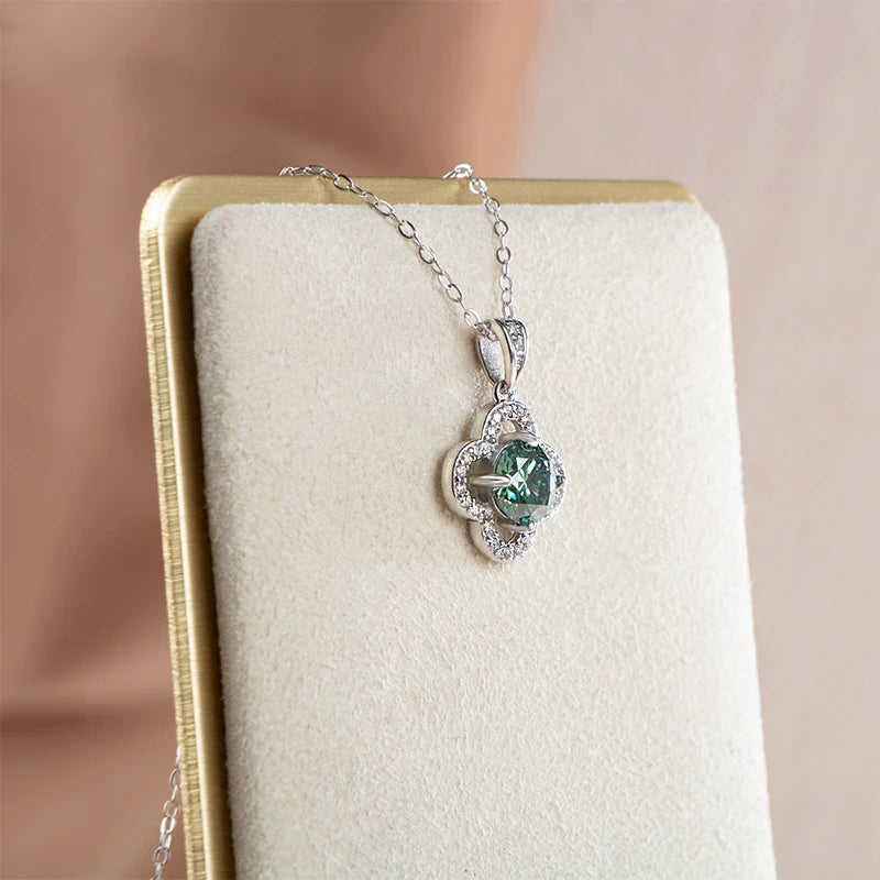 Joyce Kelly 925 Sterling Silber Moissanit Anhänger