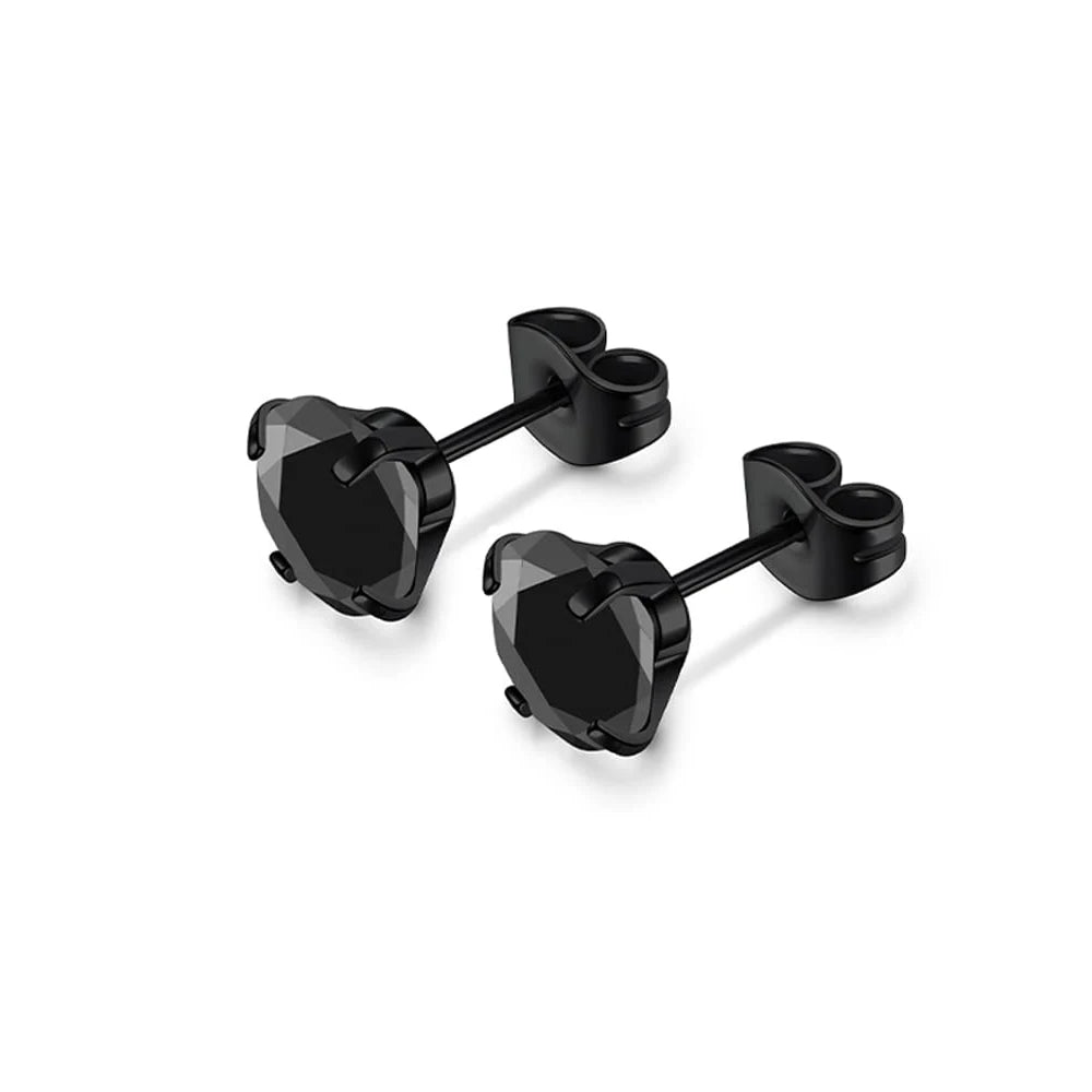 Edelstahl Zirkonia Ohrstecker für männer und Frauen