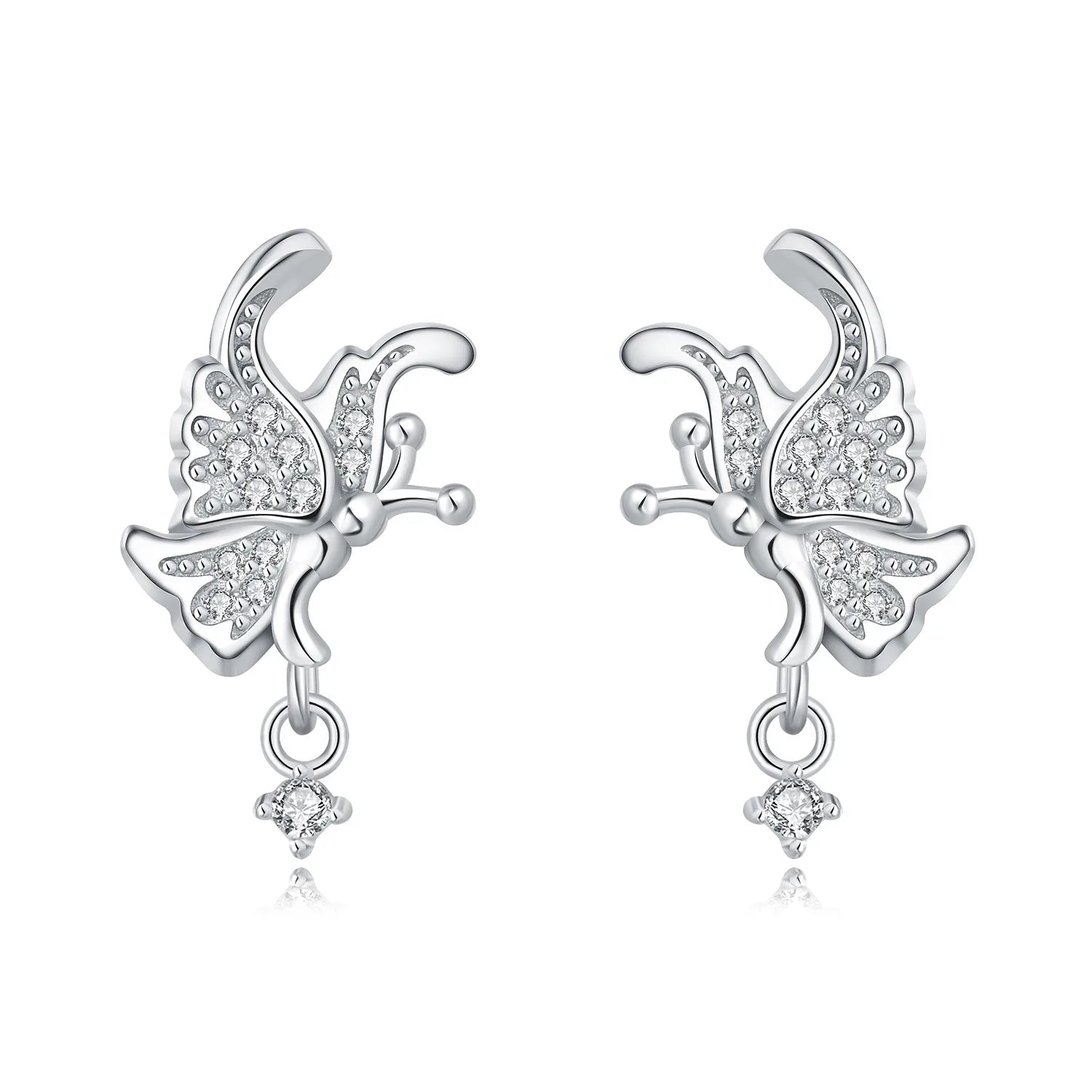 Orstarry Schmetterlings-Ohrringe aus 925er-Sterlingsilber, dunkle Serie, Ohrstecker für Damen, S925-Schmuck, Party, Jahrestag, trendiges Geschenk