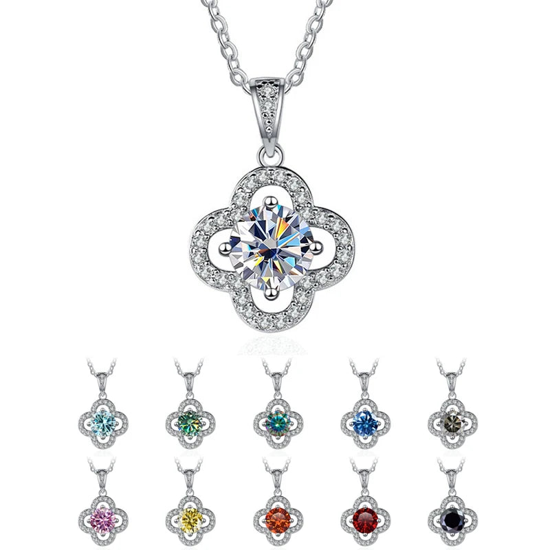 Joyce Kelly 925 Sterling Silber Moissanit Anhänger