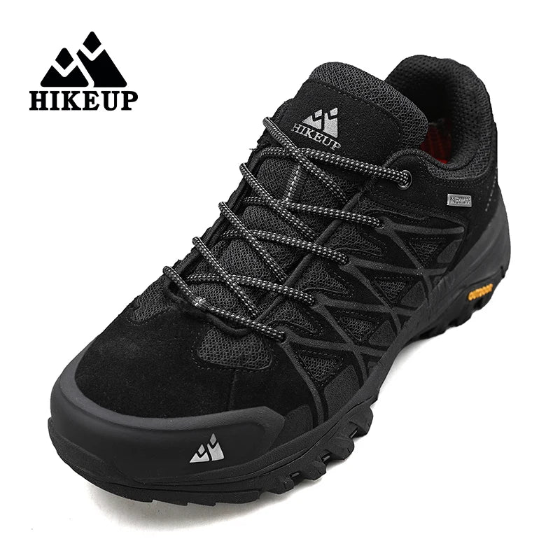 HIKEUP Modische Outdoor-Schuhe, Wandern, Herren, Sport, lässig, Bergtrekking-Stiefel, Camping-Sneaker für Herren, rutschfest, verschleißfest