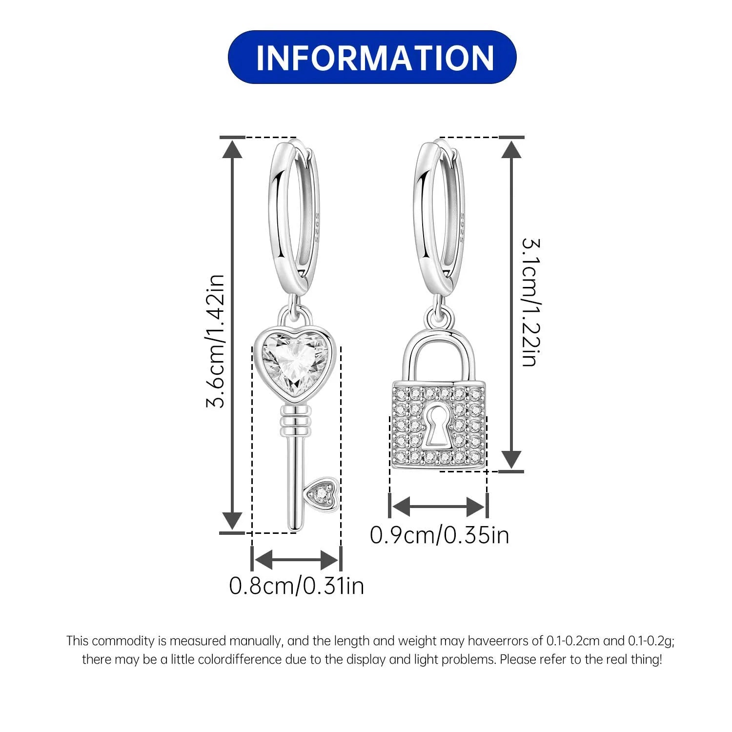 Orstarry 925 Sterling Silber Rosa Denim Hut Stiefel Ohrring Key Lock Ohrringe Tropfen Ohrringe Für Frauen Party Geschenke Trendy Schmuck