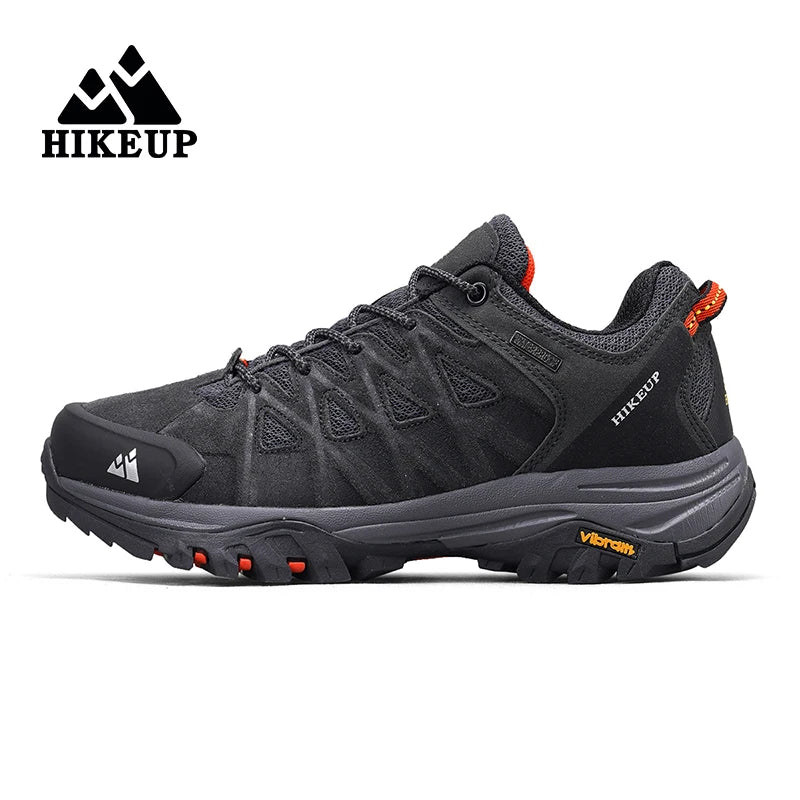 HIKEUP Modische Outdoor-Schuhe, Wandern, Herren, Sport, lässig, Bergtrekking-Stiefel, Camping-Sneaker für Herren, rutschfest, verschleißfest