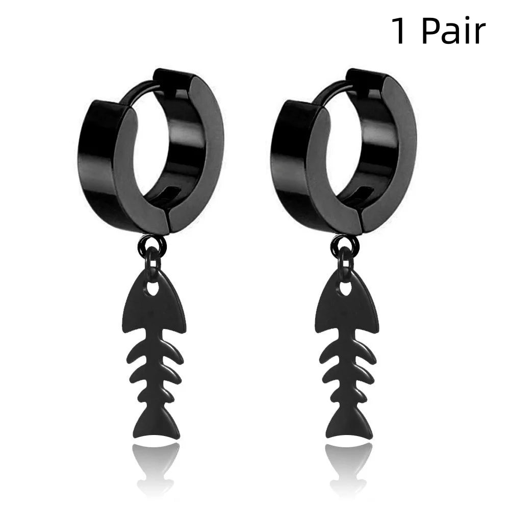 Punk Schädel Ohrringe Frauen Männer