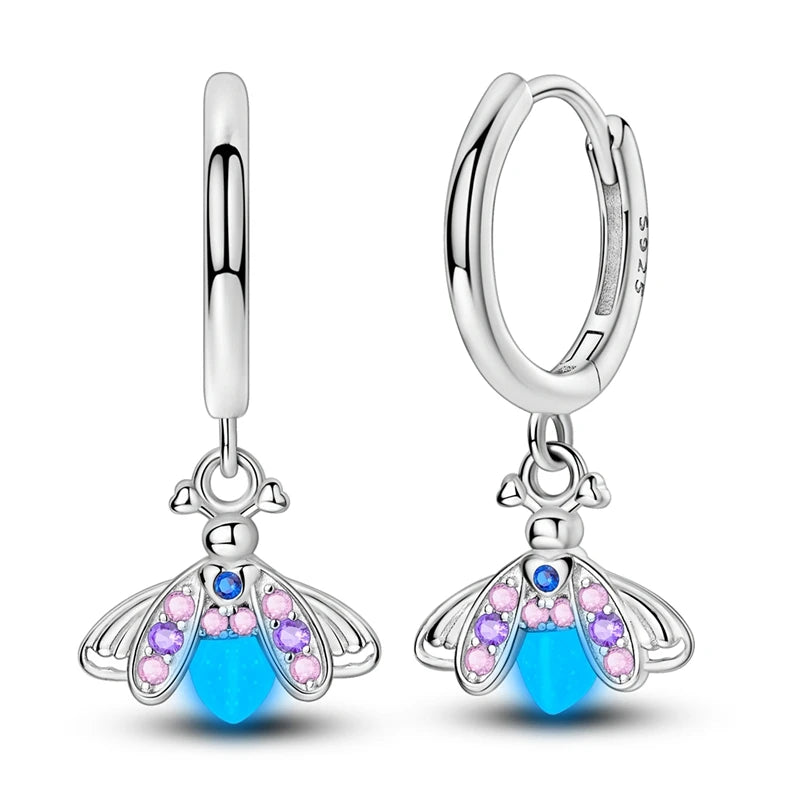 2025 neue 925 Sterling Silber Creolen Blumen Zirkon Tropfen Ohrringe Stud Für Frau Feine Geburtstag Hochzeit Schmuck Geschenke