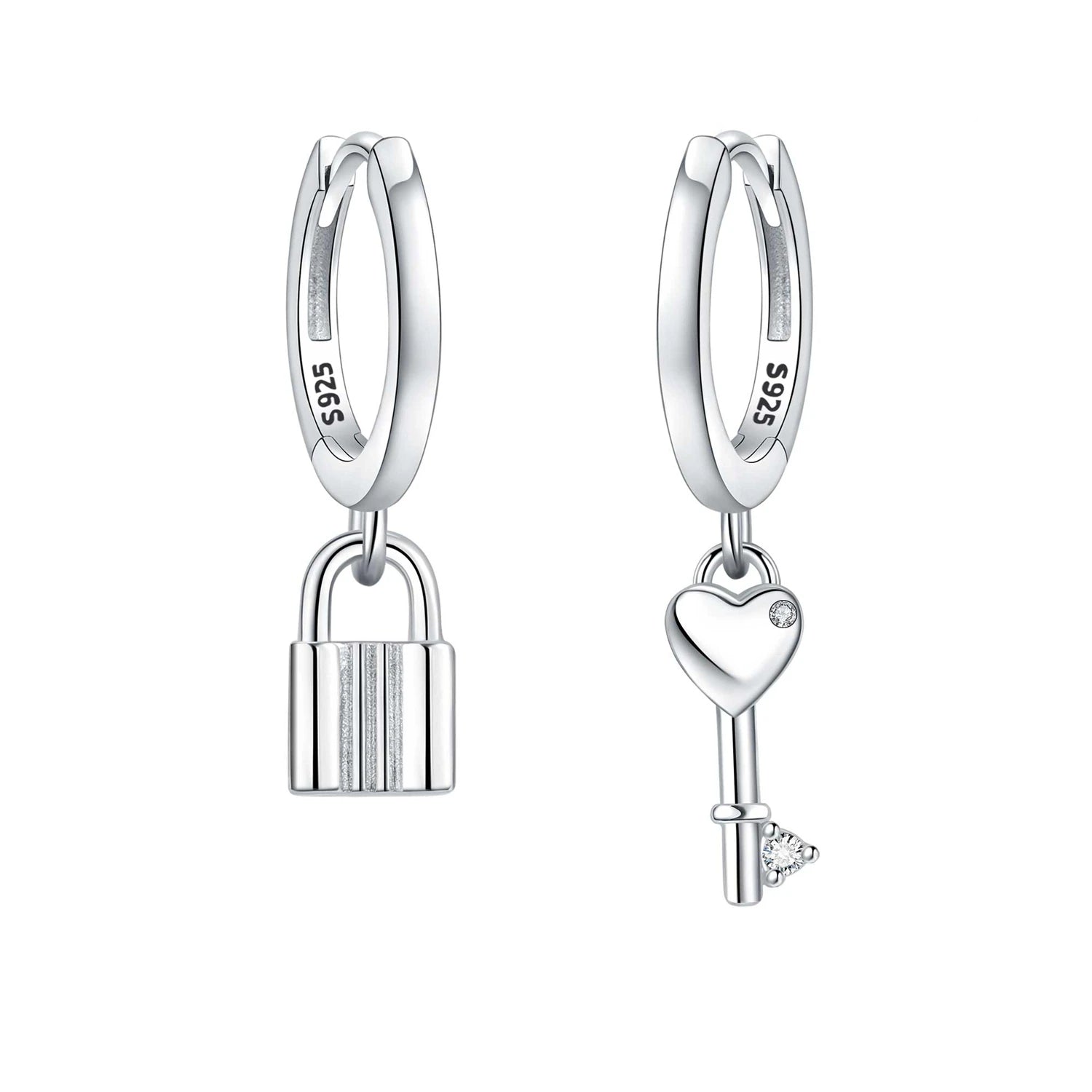 Orstarry 925 Sterling Silber Rosa Denim Hut Stiefel Ohrring Key Lock Ohrringe Tropfen Ohrringe Für Frauen Party Geschenke Trendy Schmuck