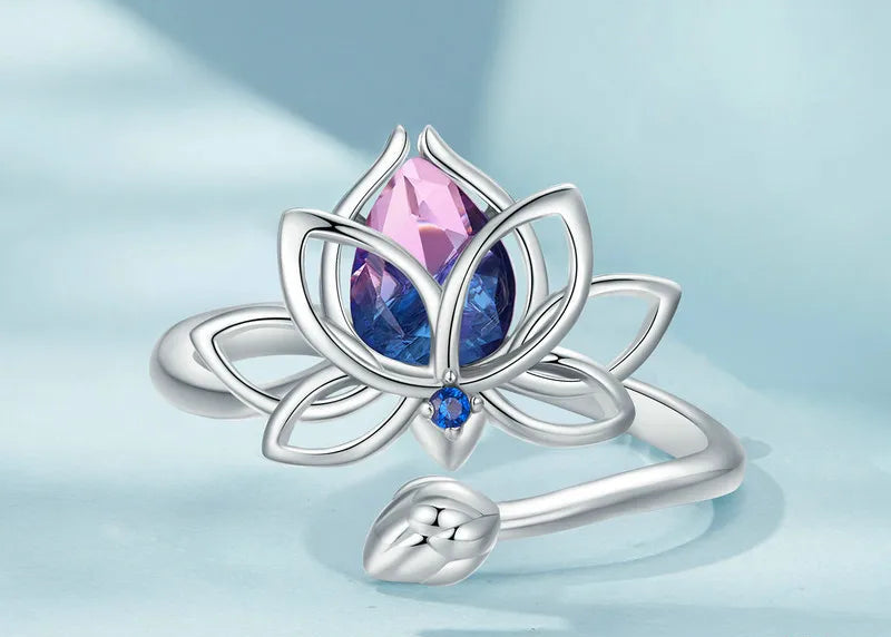 Kristallring Silber 925 Sterling