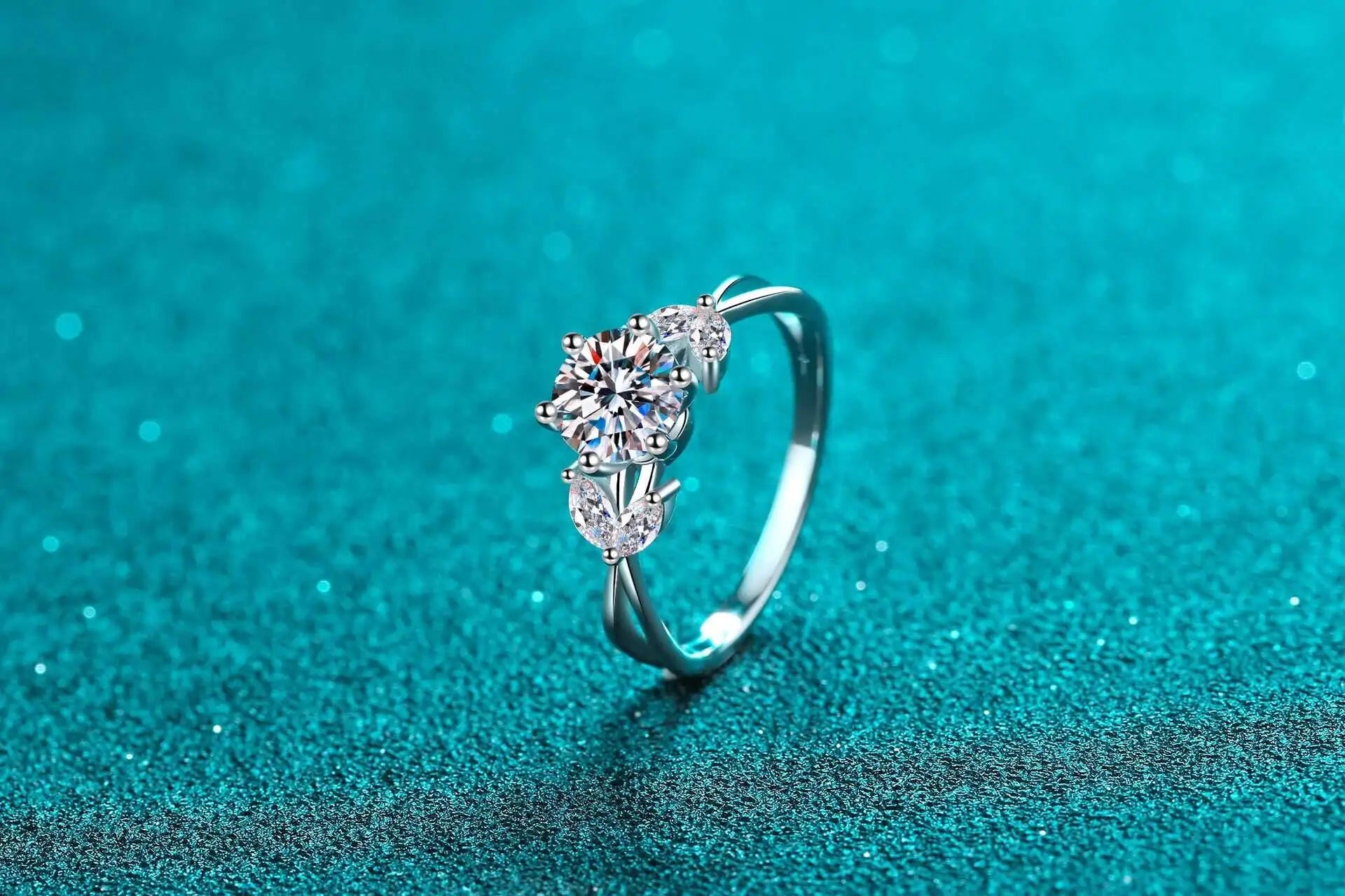 Luxus Moissanit-Solitärring – 1ct – Frauen