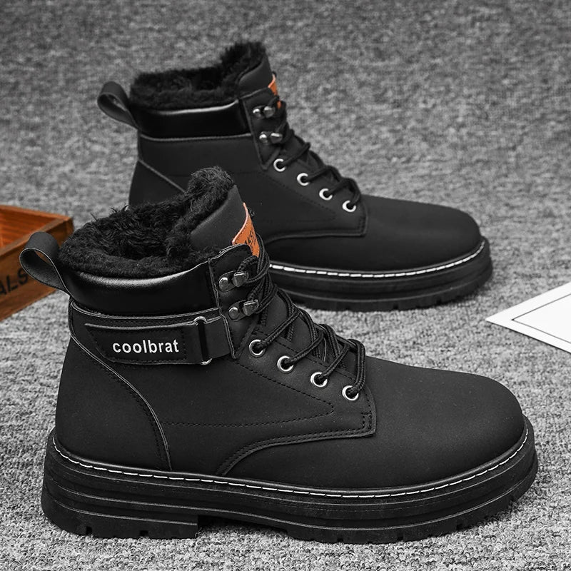 High-Top-Jeansstiefel für Herren, lässige Sportschuhe, trendige und modische Herrenstiefel