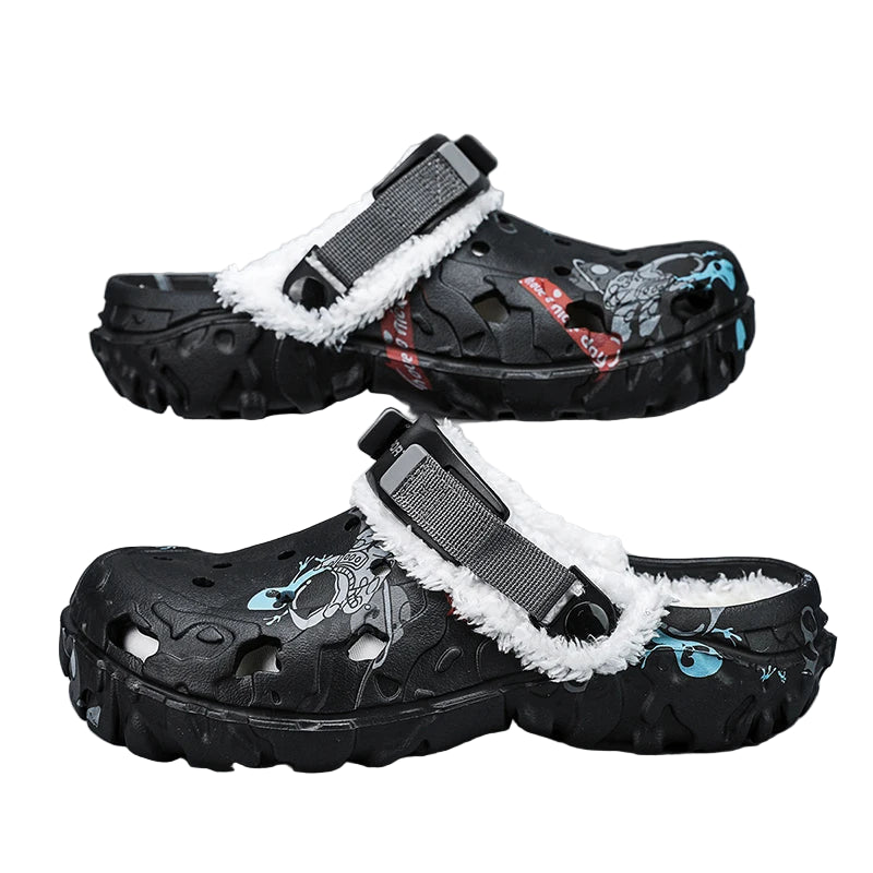 Herren Winter-Hausschuhe Plüsch & Rutschfest