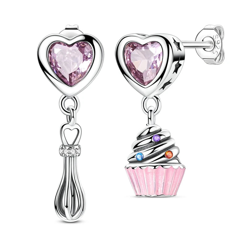 2025 neue 925 Sterling Silber Ohrringe Einfache Bogen Erdbeere Schmetterling Creolen für Hochzeit Party Frauen Schmuck Mädchen