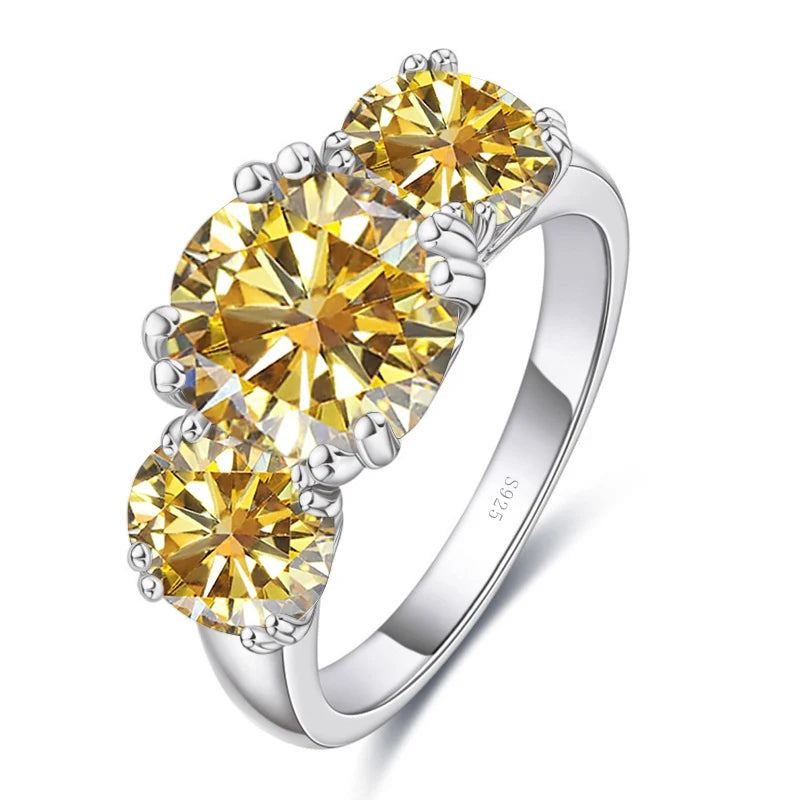 Moissanit Diamantring Silber