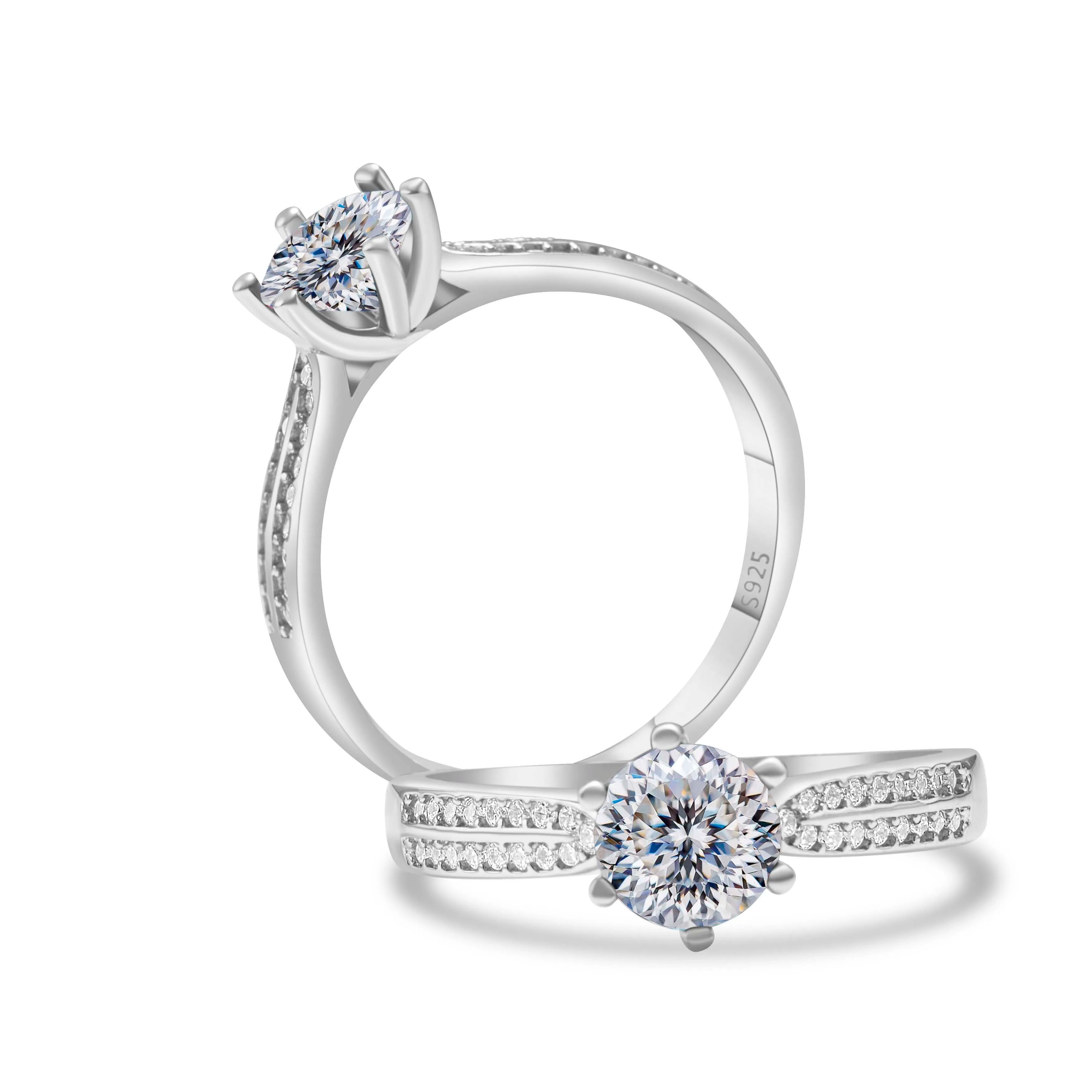 Ring D-Farbe – S925 Sterling Silber