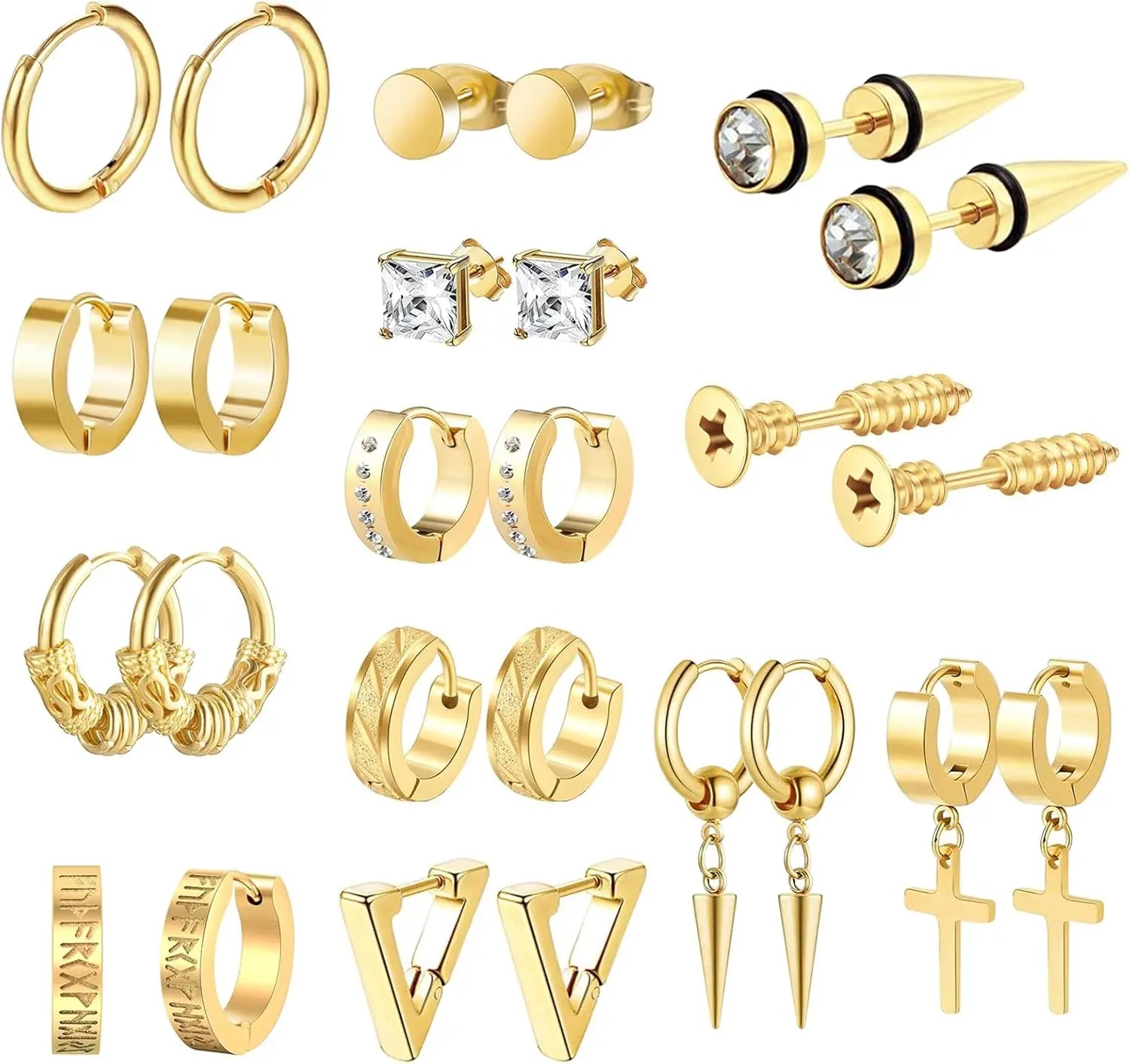 Edelstahl Herren  fraun Ohrringe