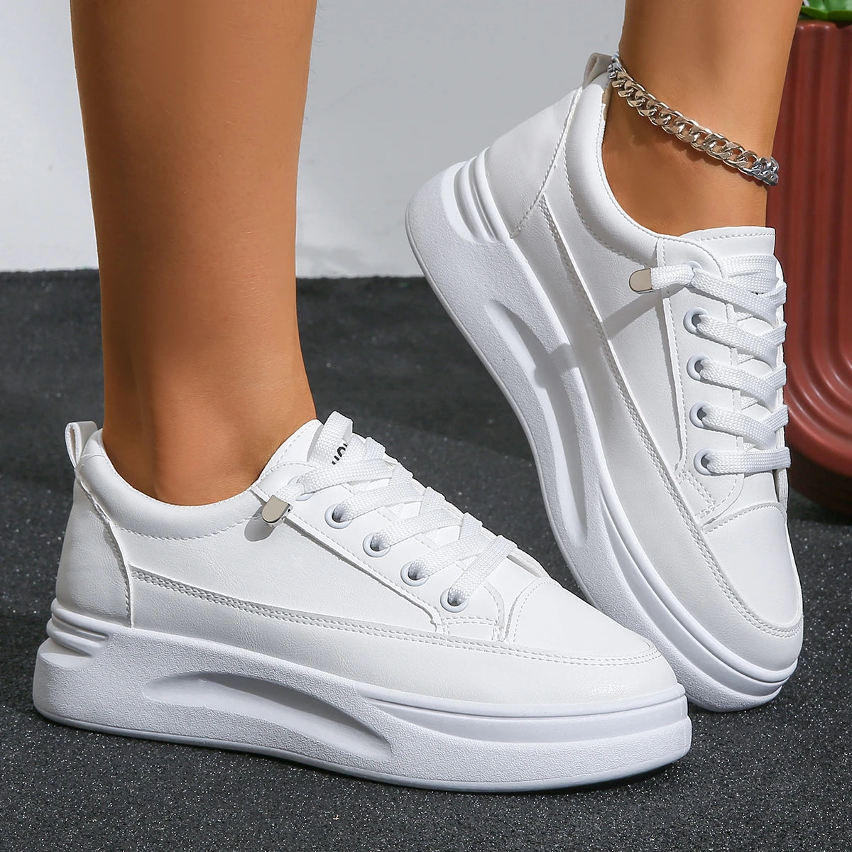 Damen Weiße Sneakers Herbst