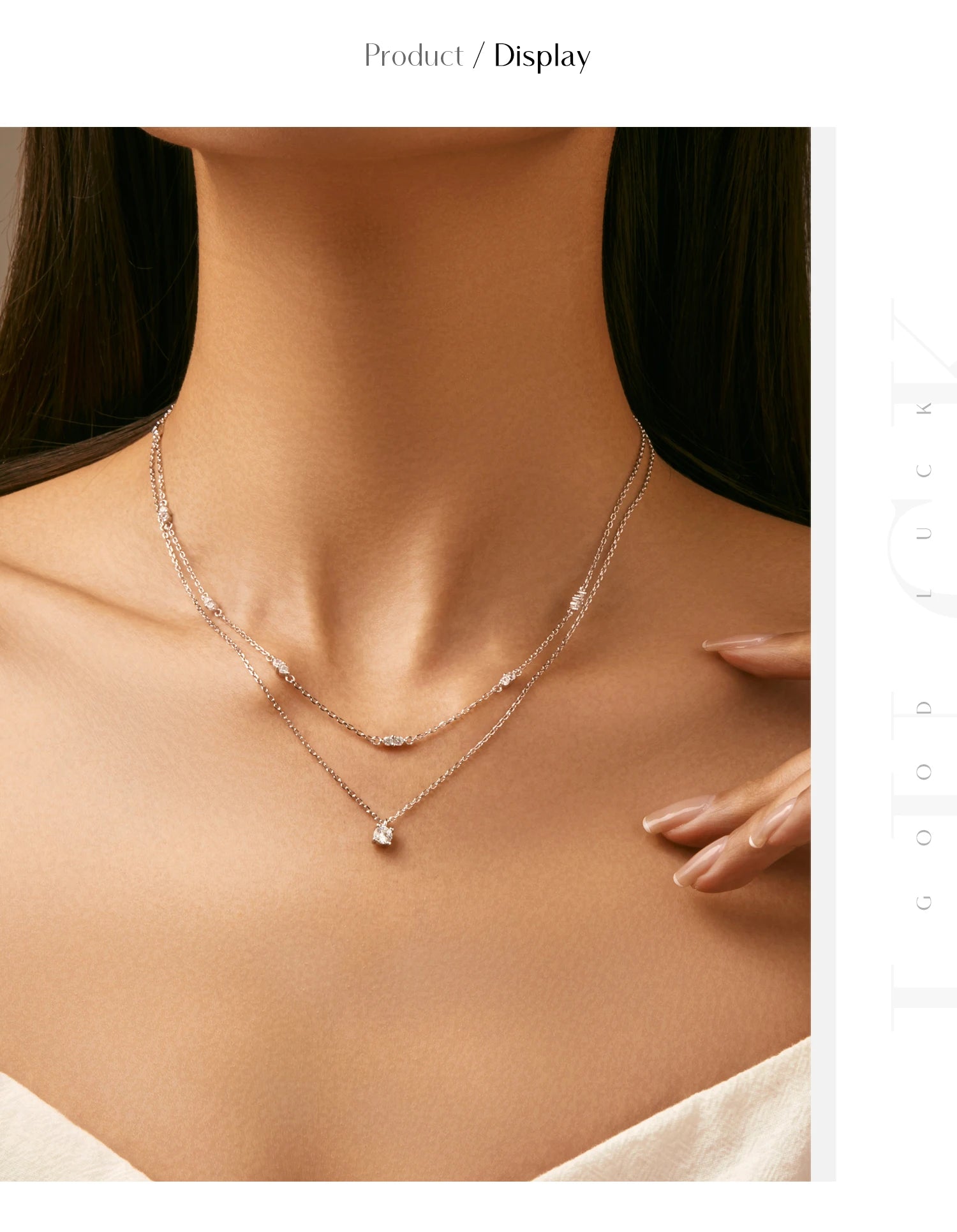 MODIAN Moissanit D Farbe Doppelschicht Anhänger Halskette 925 Sterling Silber Runde Stilvolle Choker Halskette Für Frauen Schmuck