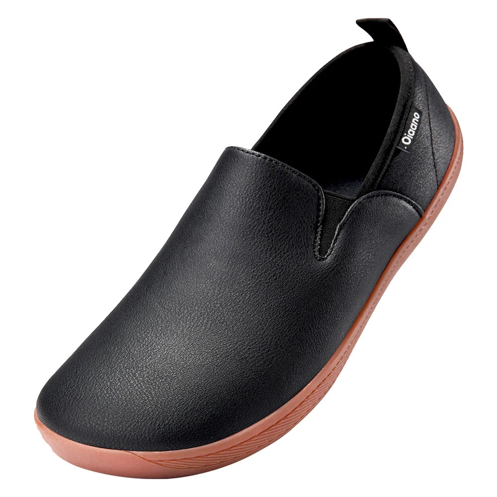 Herren Slip-On Lederschuhe – Breite Zehenpartie