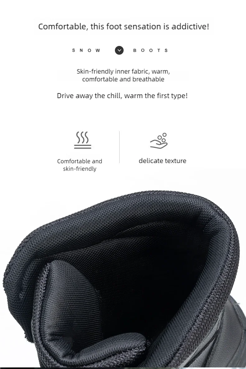 Herren High-Top Schneestiefel