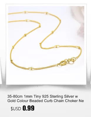 40–80 cm, 0,8 mm dünn, echtes 925er-Sterlingsilber mit goldfarbener Box-Kettenhalskette für Damen, Mädchen, Herrenschmuck, Kolye Collares