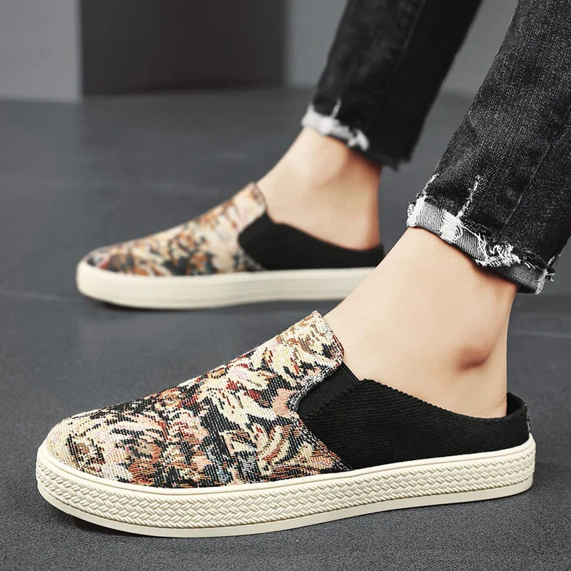 Sommer Herren-Canvas-Hausschuhe Rutschfest