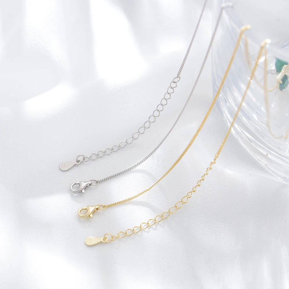 Schlüsselbein Kette Charme Smaragd Halskette klassische Luxus Edelstein Single Zirkon Halskette Schmuck s925 Silber Damen