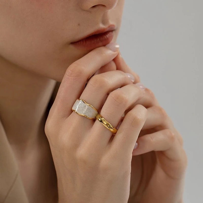 Goldener Wolframring Damen &amp; Herren