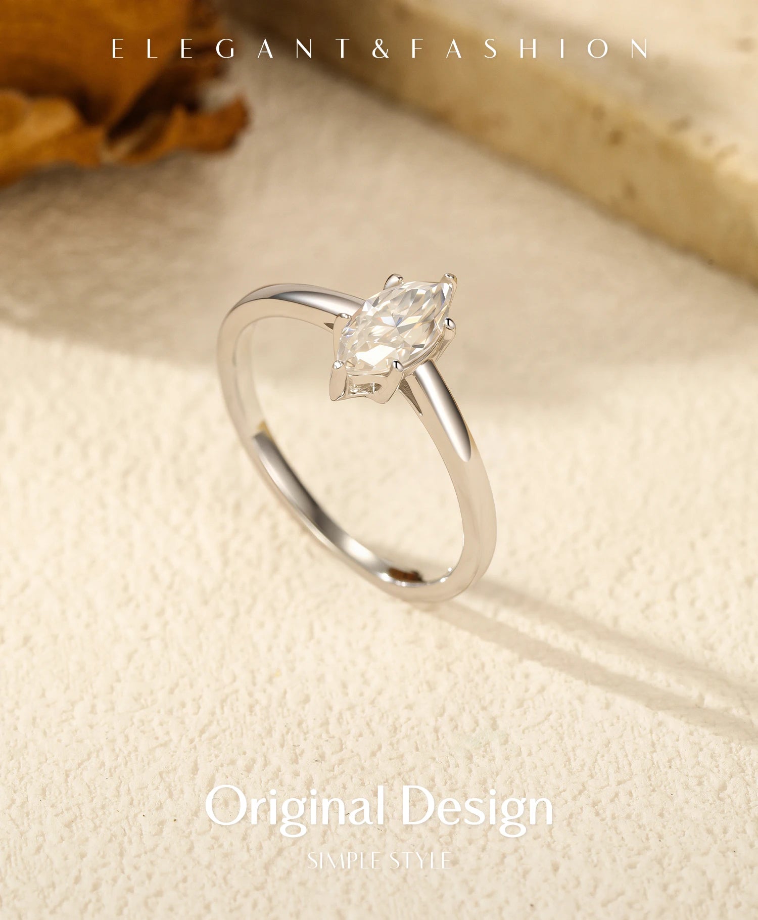 Moissanit D-Farb Ring Silber