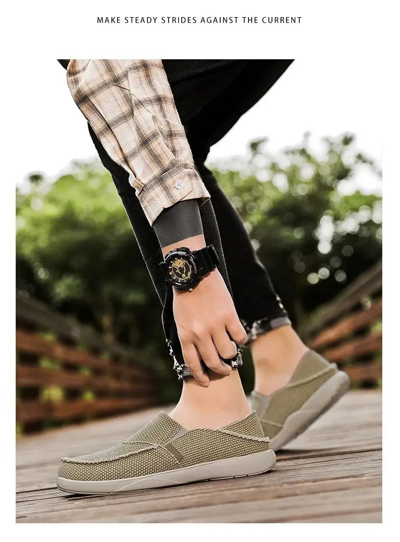 Herren Leinwand Schuhe