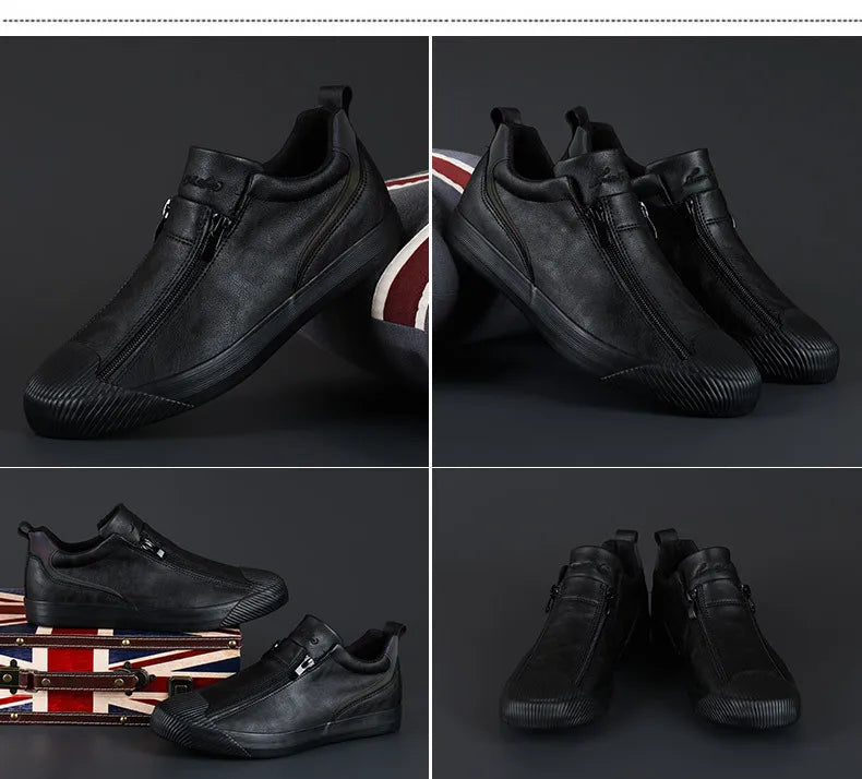 2023 neue Herbst männer Trendy Turnschuhe Leder Weiche Sohle Männer Schuhe Größe 38-44