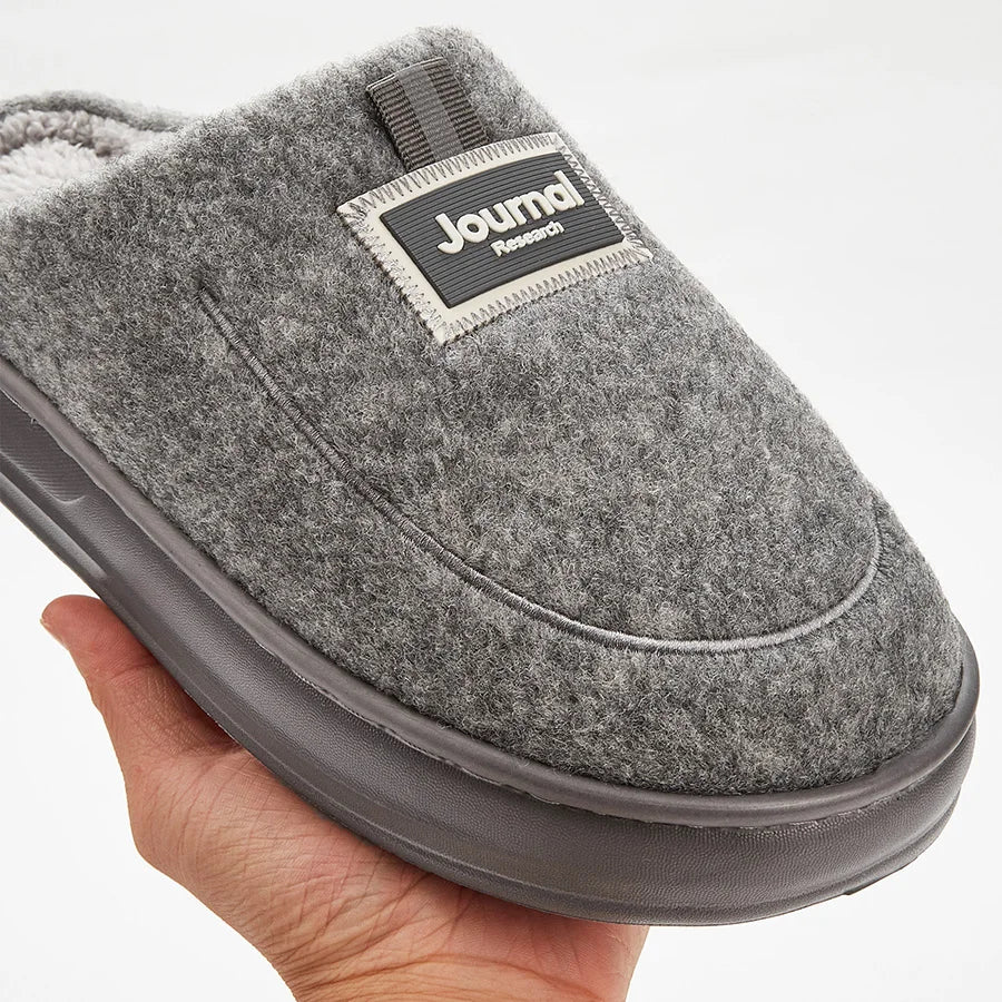 Warme Herren-Filzhausschuhe Memory-Foam