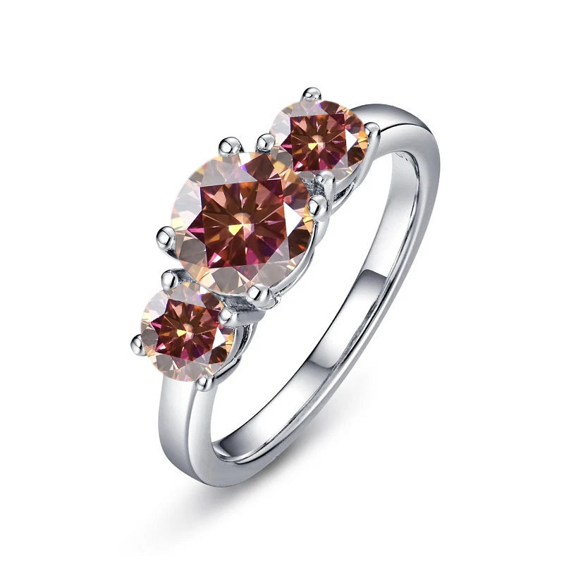 Moissanit Verlobungsring Silber