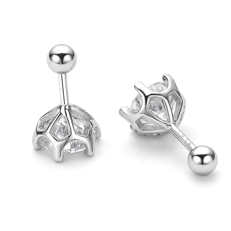 BIJOUX STORY 0,5-2 ct Moissanit Schraube Ohrstecker D Farbe 925 Sterling Silber Diamant Ohrringe Für Frauen Hochzeit Edlen Schmuck