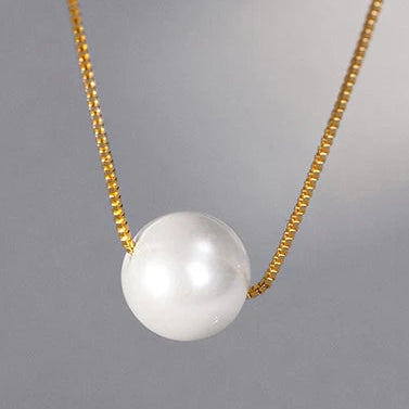 INZATT 925 Silber Perlen Choker