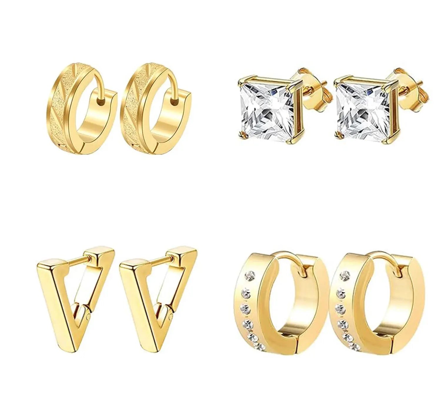 Edelstahl Herren  fraun Ohrringe