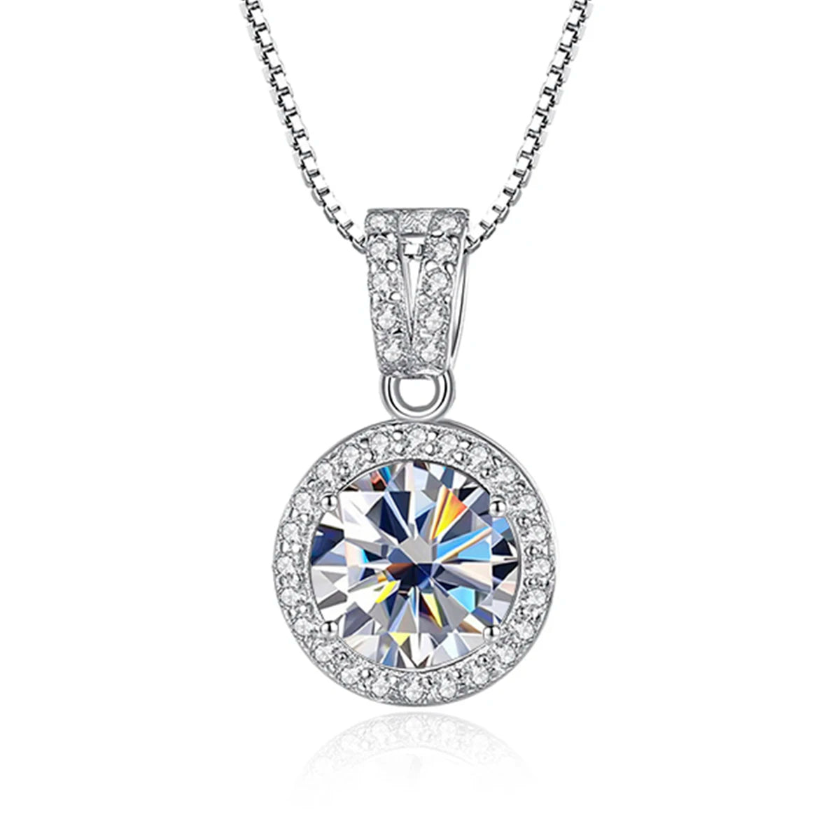 Bijox Geschichte Moissan ite Diamant Anhänger Halsketten für Frauen 925 Sterling Silber Luxus kette Trend Eis Bling Hochzeits schmuck