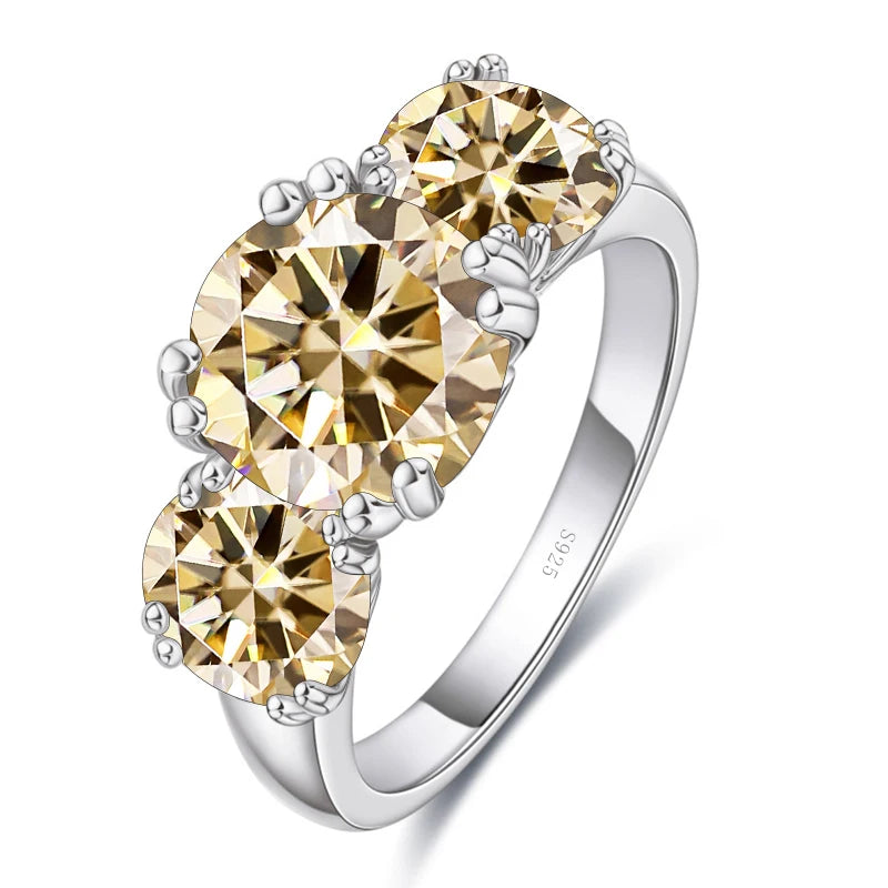 Moissanit Diamantring Silber