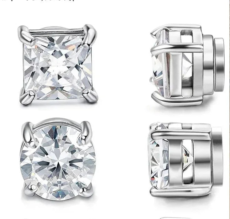 Magnetische CZ Ohrstecker Frauen Männer