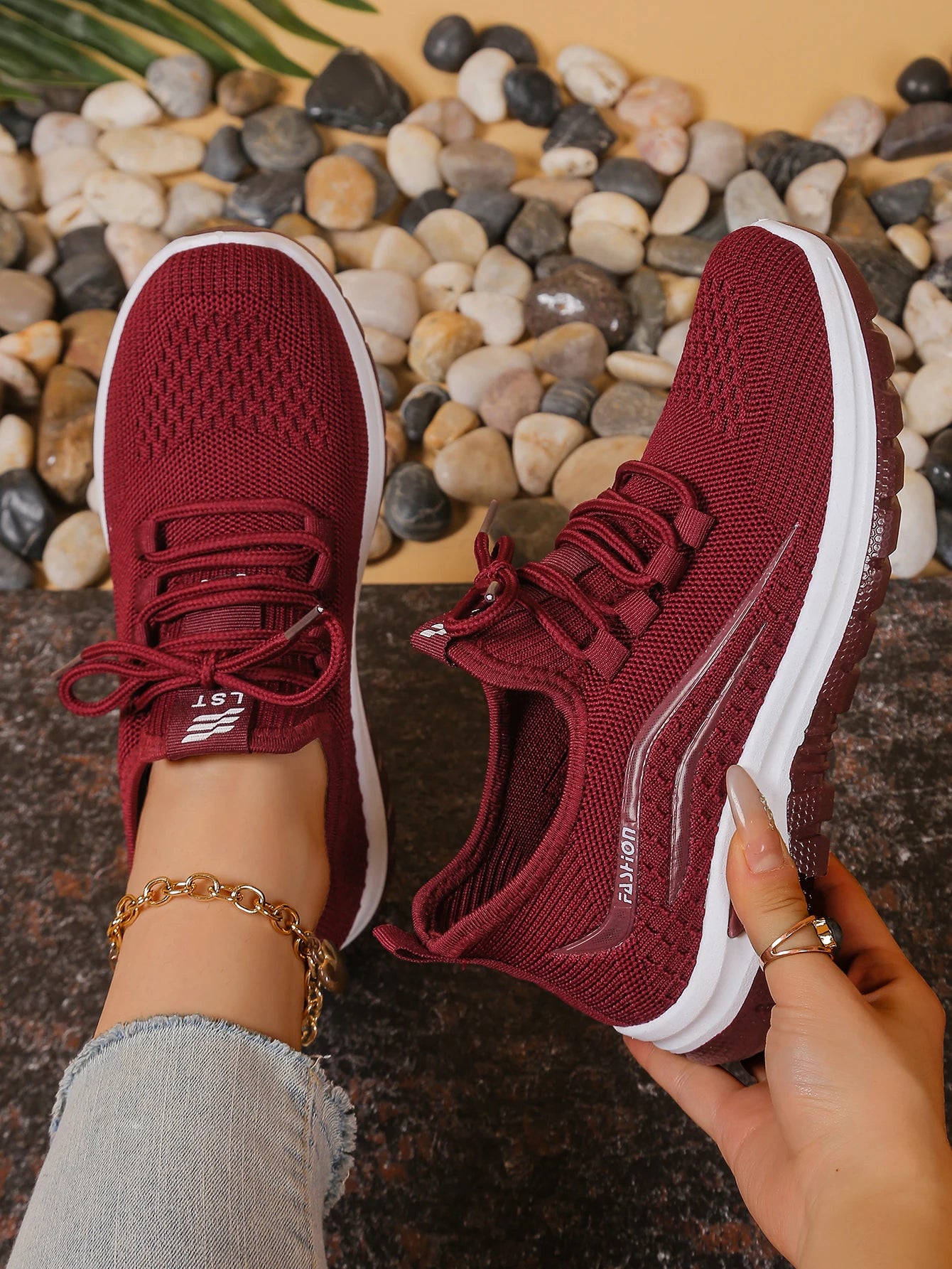 Damen Sneakers Leicht und Atmungsaktiv