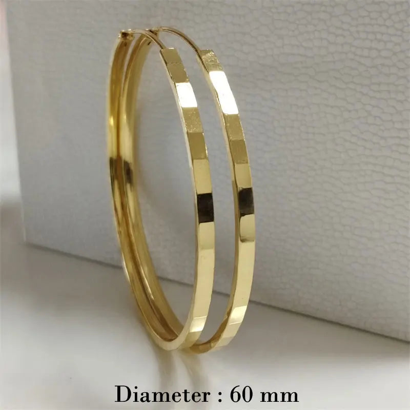 Somilia Creolen aus 925er-Sterlingsilber, modisch, Innendurchmesser 30, 40, 50, 60 mm, für Damen, Persönlichkeitsschmuck