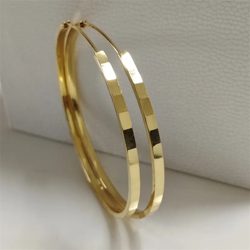 Somilia Creolen aus 925er-Sterlingsilber, modisch, Innendurchmesser 30, 40, 50, 60 mm, für Damen, Persönlichkeitsschmuck