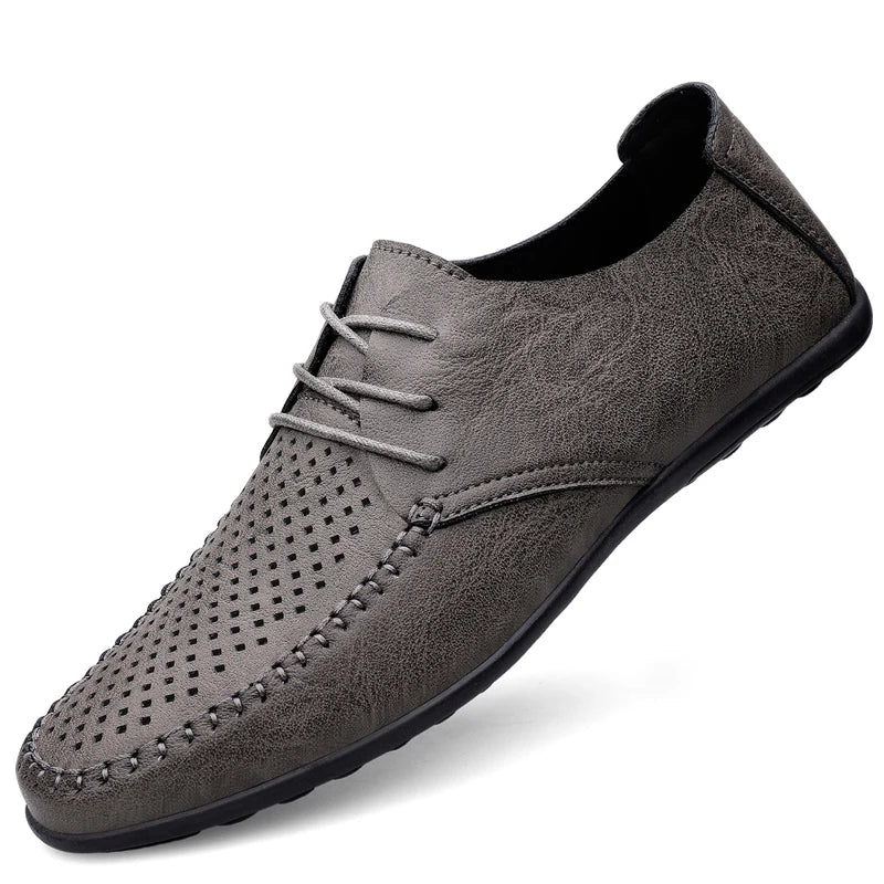 Sommer Leder Mokassins