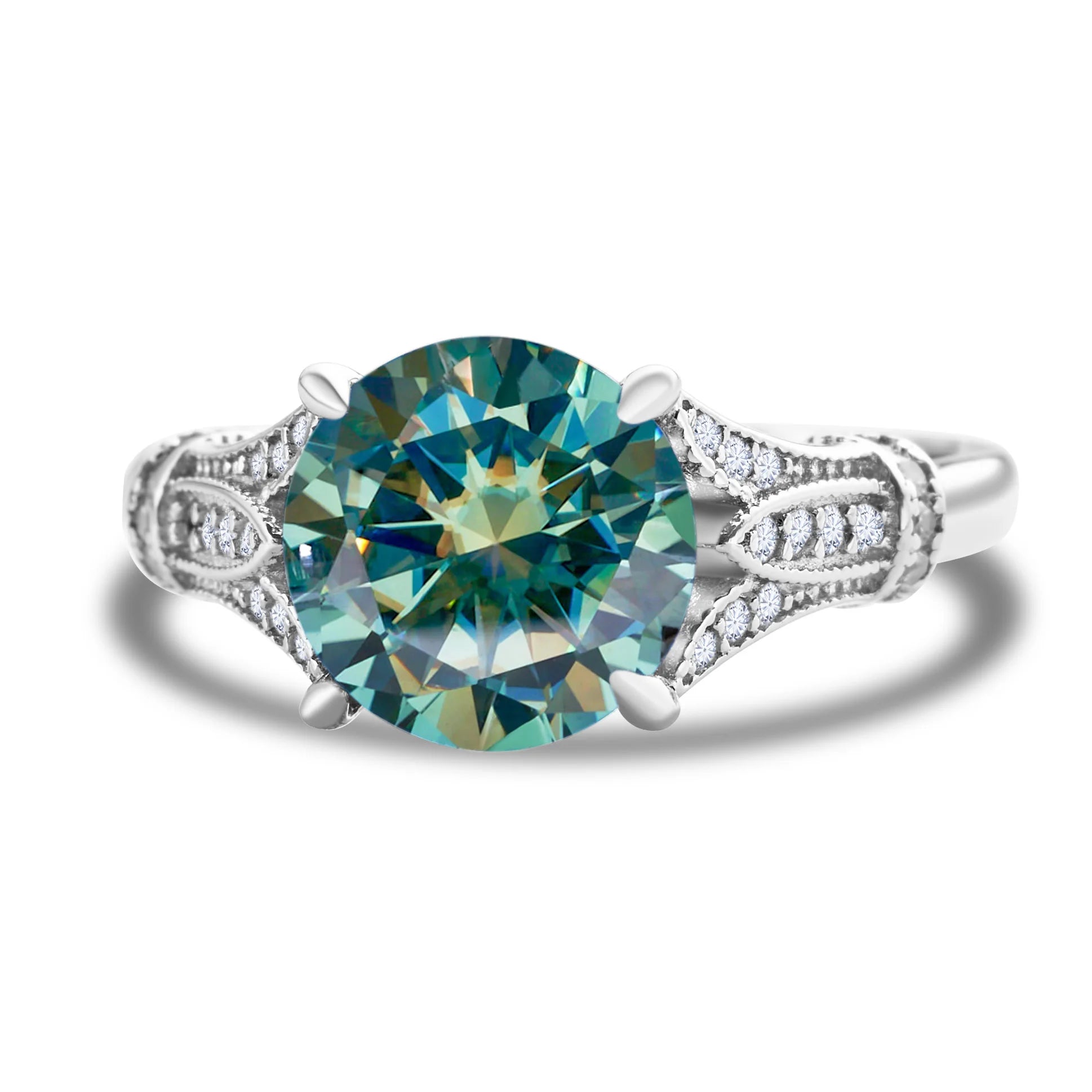 Luxus Solitär-Moissanit Ring 3 Karat für Damen