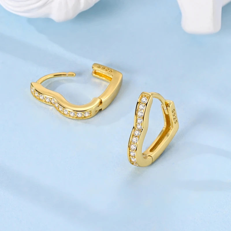 2025 neue 925 Sterling Silber Ohrringe Einfache Bogen Erdbeere Schmetterling Creolen für Hochzeit Party Frauen Schmuck Mädchen