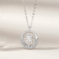 S925 Silber Sternkompass Halskette