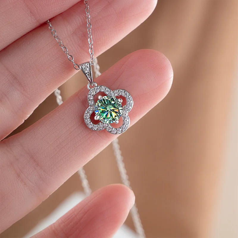 Joyce Kelly 925 Sterling Silber Moissanit Anhänger