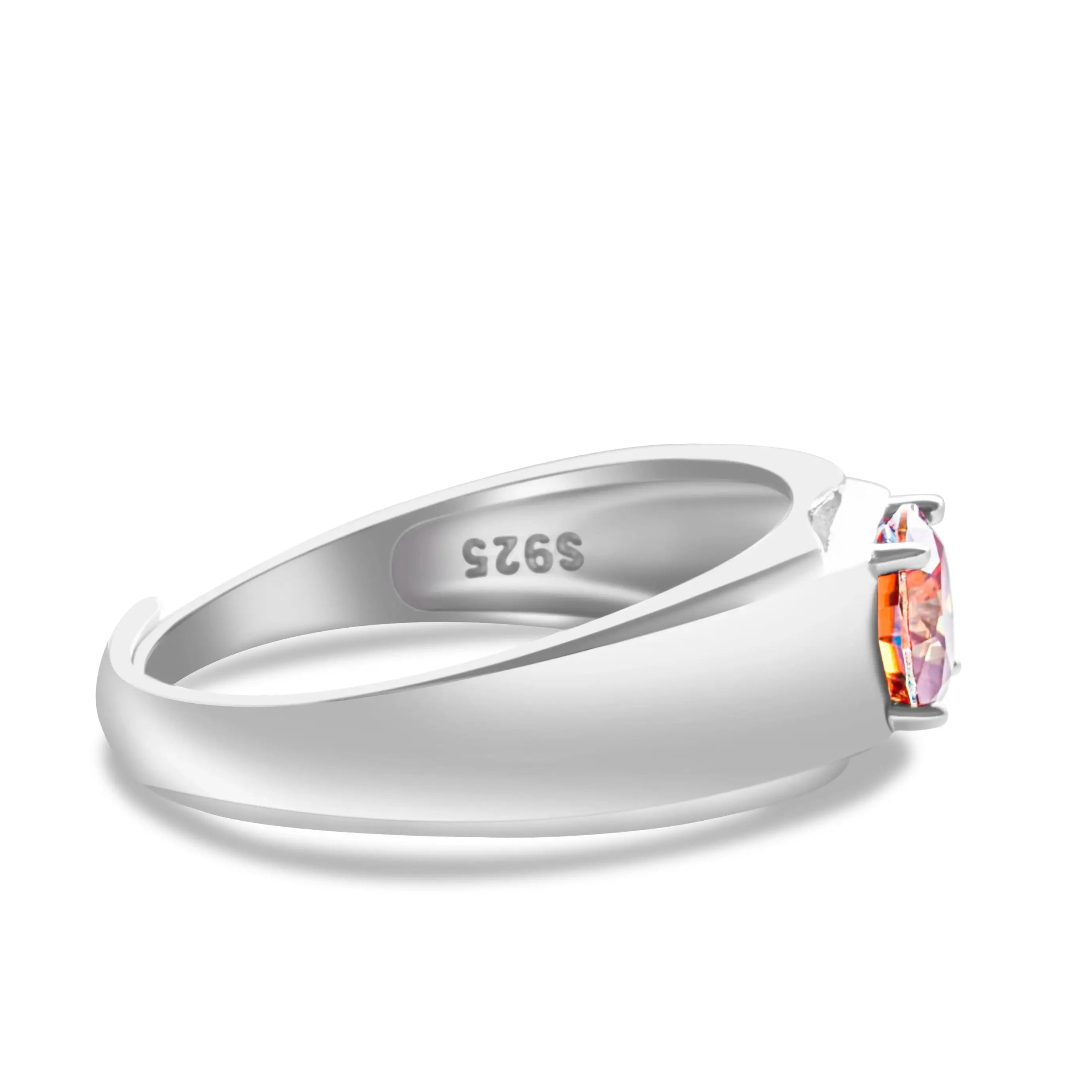 925er Silber-Ring mit 1 Karat Moissanit – Weißgold plattiert für Verlobung & Hochzeit