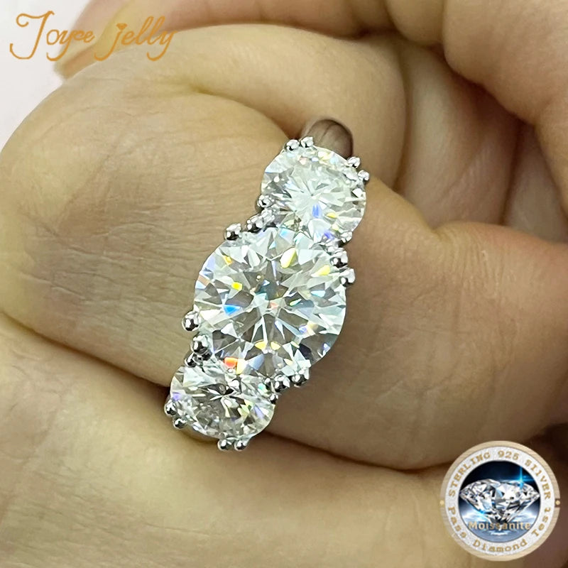 Moissanit Diamantring Silber