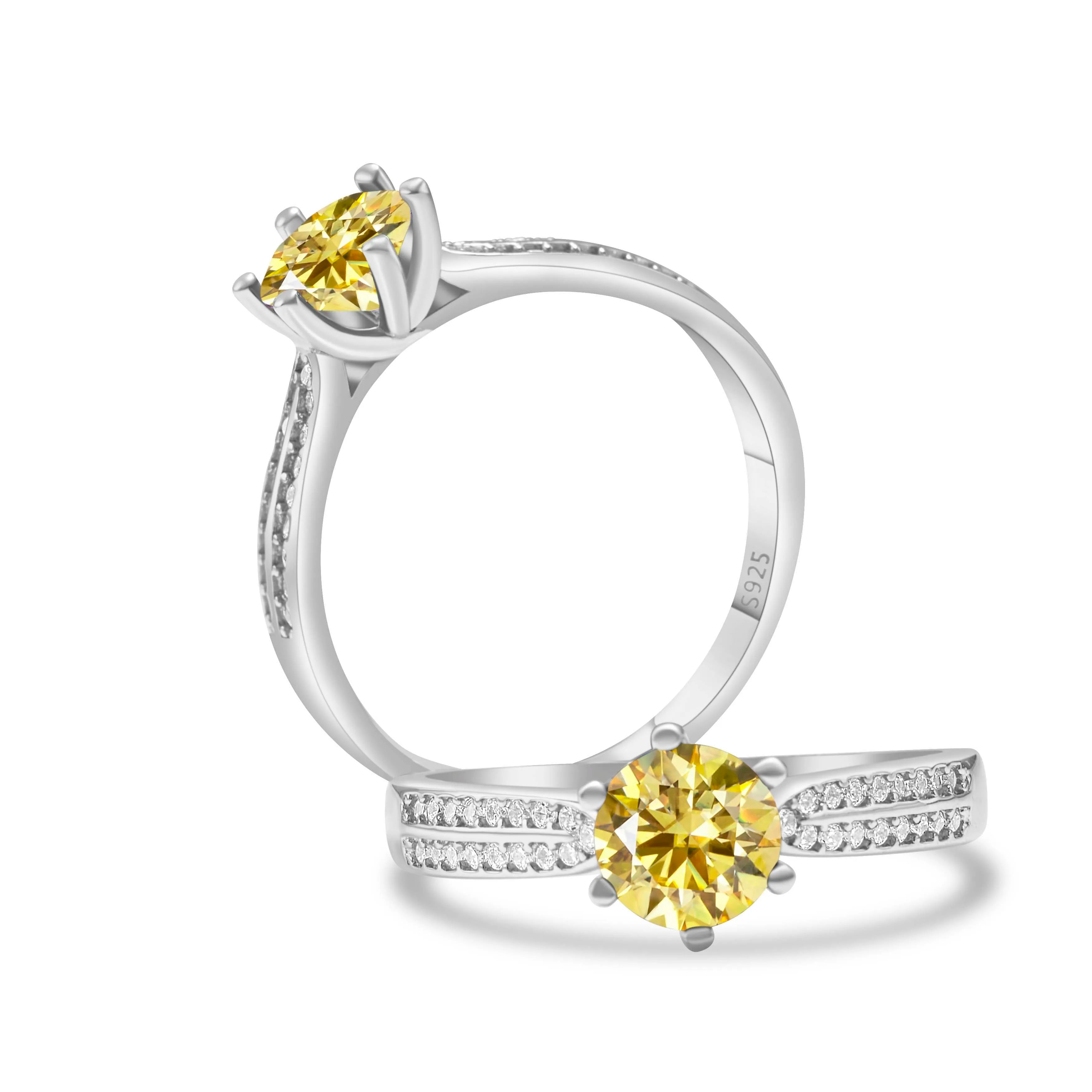 Ring D-Farbe – S925 Sterling Silber